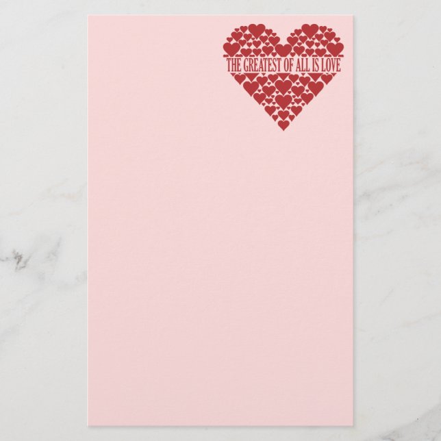 Heart of Hearts custom stationary Stationery (Front)