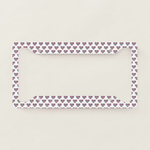 Heart of hearts license plate frame