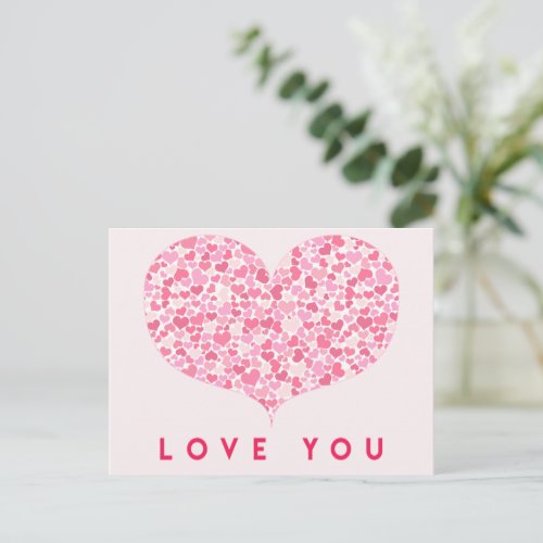 Heart of Hearts Love You Valentines Day Postcard