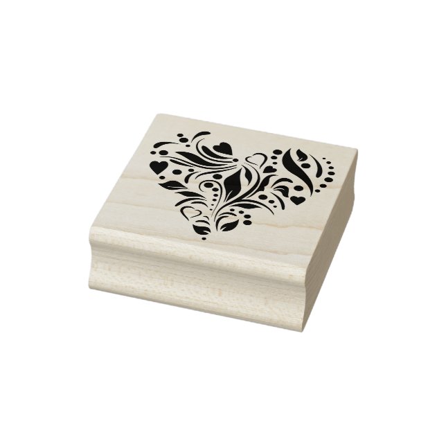 heart of hearts silhouette art stamp (Stamp)