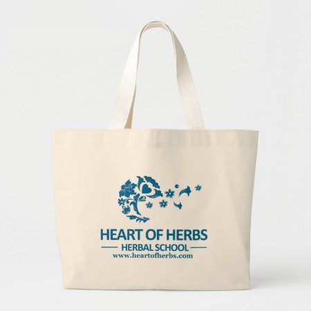 Heart Of Herbs Herbal School Jumbo Tote