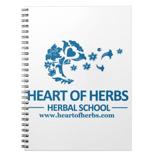 Heart of Herbs Herbal School Logo Gear Notebook