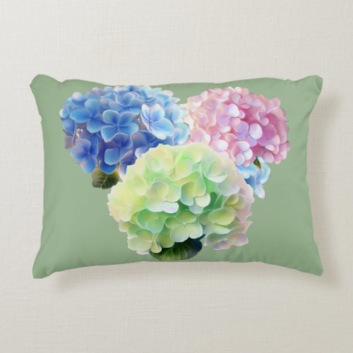 Heart of Hydrangea  Accent Pillow