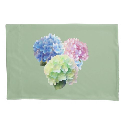 Heart of Hydrangea  Pillow Case