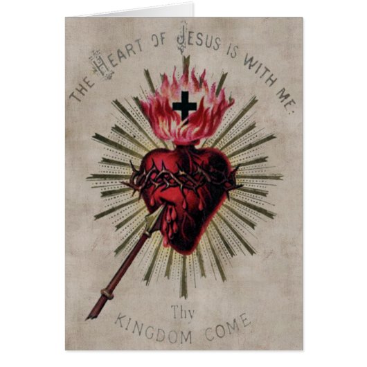 Heart Of Jesus Card (Front)