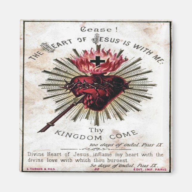 Heart Of Jesus Magnet (Front)