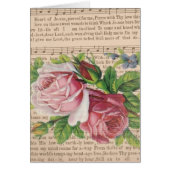 Heart of Jesus Music with Pink Roses & Butterflies (Front)