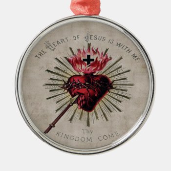 Heart Of Jesus Ornament by EndlessVintage at Zazzle