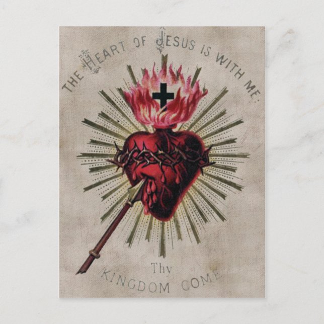 Heart Of Jesus Postcard (Front)