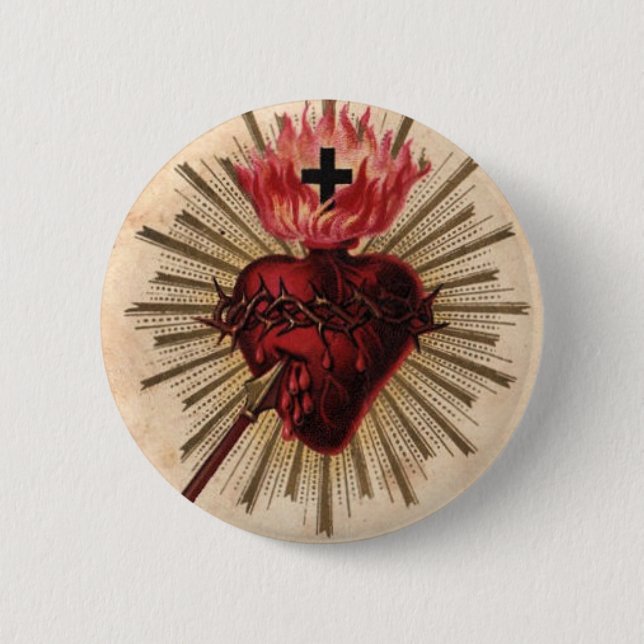 Heart of Jesus (small) Button (Front)