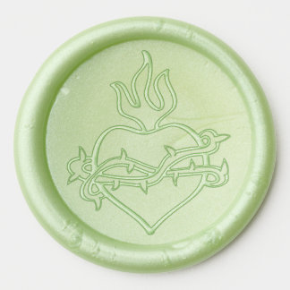 heart of jesus wax seal stickers