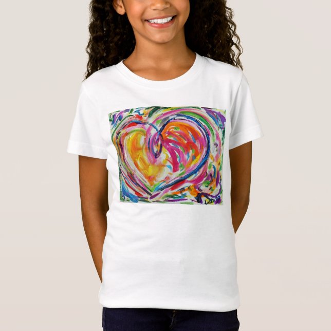 Heart of Joy Artwork Painting Love T-Shirt (Front)