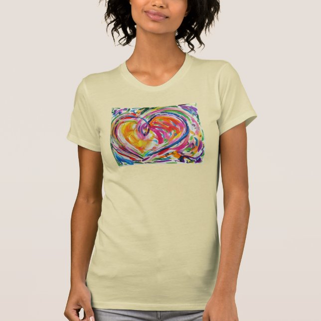 Heart of Joy Artwork Painting Love T-Shirts (Front)