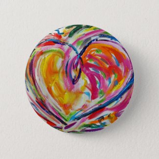 Heart of Joy Button or Pin