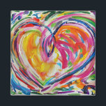 Heart of Joy Magnet<br><div class="desc">Paint swirls all around this colorful heart that is full of joy and love.  Customize it with your text to make it a personalized gift for someone special to how your love!</div>