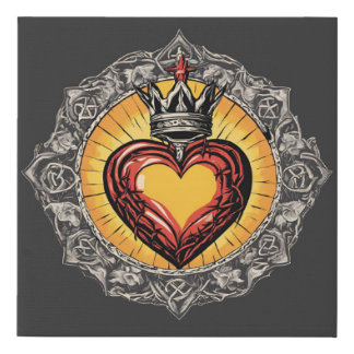 Heart of King Jesus Canvas Print