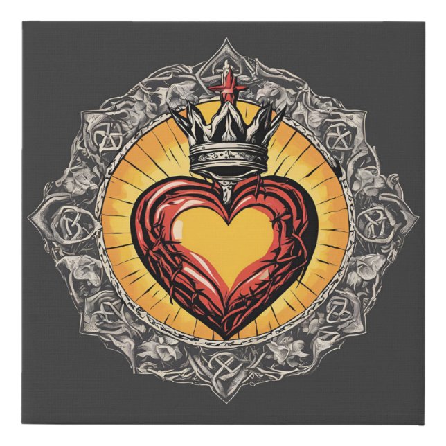 Heart of King Jesus Canvas Print (Front)
