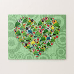 Heart of Lovebirds 10x14 Photo Puzzle