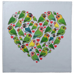 Heart of Lovebirds Cloth Napkins (set of 4) dinner 20