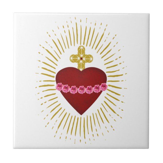 Heart of Mary Ceramic Tile (Front)