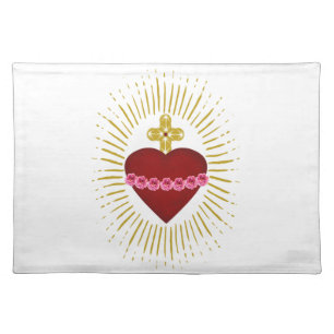 Heart of Mary Cloth Placemat