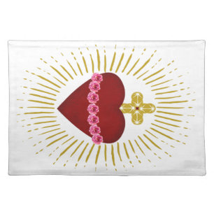 Heart of Mary Cloth Placemat