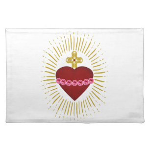 Heart of Mary Cloth Placemat