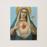 Heart of Mary Our Lady Holy Maria Mother of God Jigsaw Puzzle<br><div class="desc">The Loving Heart of Mary</div>