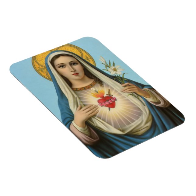 Heart of Mary Our Lady Holy Maria Mother of God Magnet (Right Side)