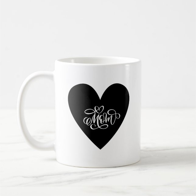 Heart of Mom Mug – Elegant & Loving (Left)