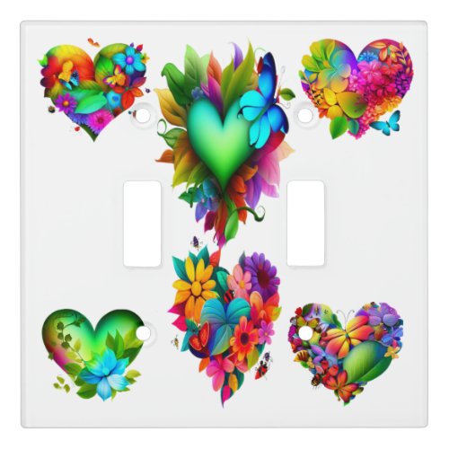 Heart of Nature A Floral and Insect Masterpiece Light Switch Cover