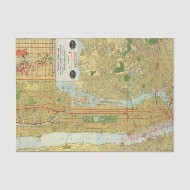 Heart of New York Tissue Paper (Front)