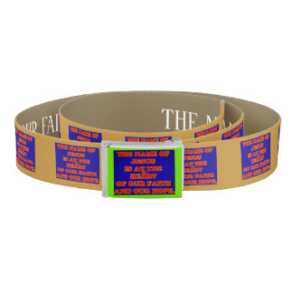 Heart of our faith and hope: The name Jesus! Belt