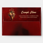 Heart of passion romance and love.  envelope