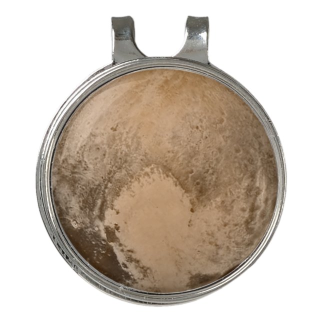 Heart of Pluto Golf Hat Clip (Front)