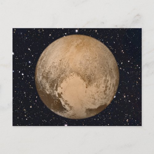 Heart of Pluto Starry Sky Postcard