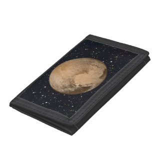Heart of Pluto Starry Sky Trifold Wallet