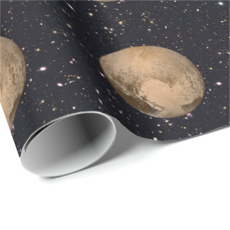 Heart of Pluto Starry Sky Wrapping Paper