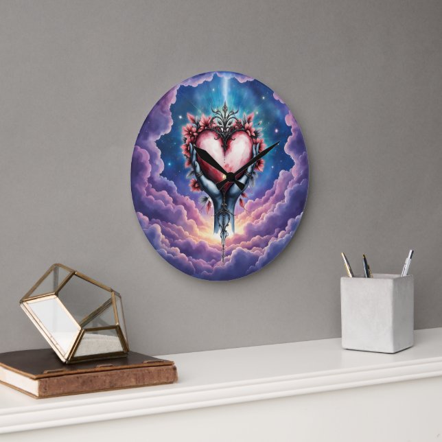Heart of Quiet Magic Large Clock (Office)
