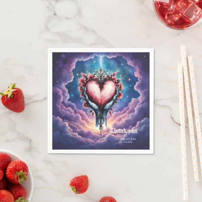 Heart of Quiet Magic.  Napkins (Insitu)
