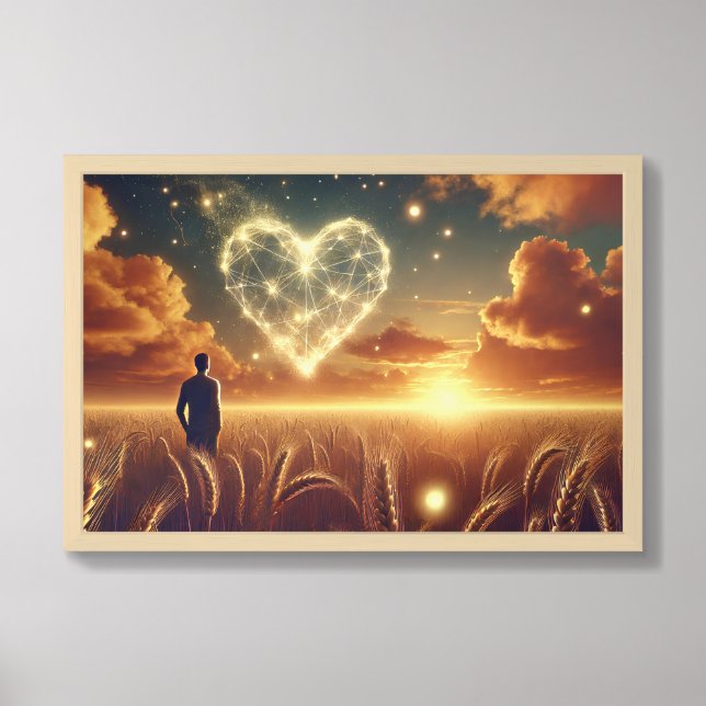 Heart of Renewal – Framed Inspirational Wall Art (Framed Front)