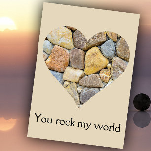 Heart of Rocks Valentine Holiday Card