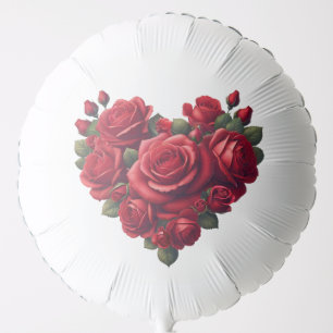 Heart of Roses - Romantic Floral Art Balloon