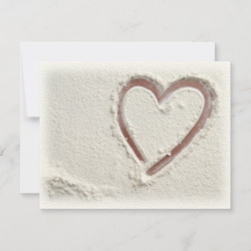 Heart of Sand Custom Invitations