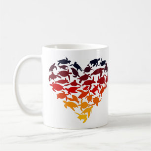 Heart of Sea Turtles Turtle Lover Colorful Sea Coffee Mug
