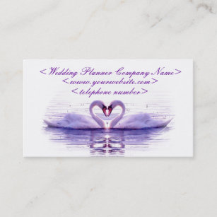 Heart of Swans Wedding Planner Business Card