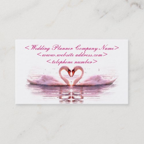 Heart of Swans Wedding Planner Business Card