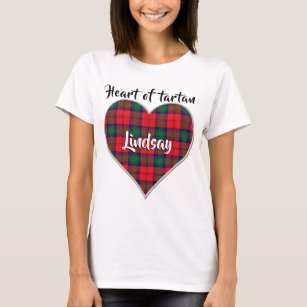 Heart of Tartan Clan Lindsay Plaid T-Shirt