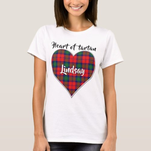 Heart of Tartan Clan Lindsay Plaid T_Shirt