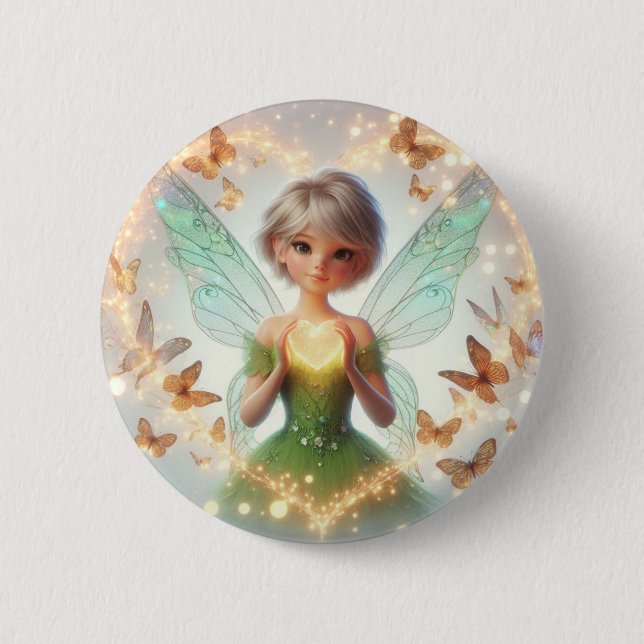 Heart of the Faelight Button (Front)